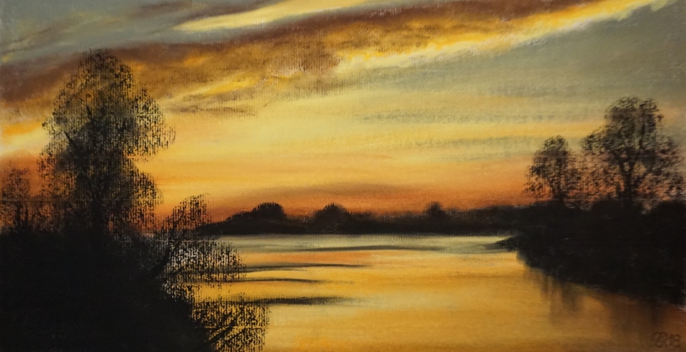 Sonnenuntergang_an_der_Loire_43_22_cm_a